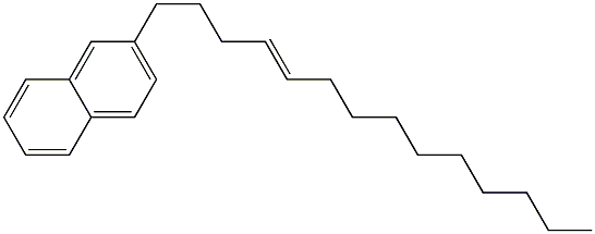 2-(4-Tetradecenyl)naphthalene Struktur