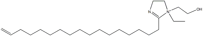 1-Ethyl-2-(16-heptadecenyl)-1-(2-hydroxyethyl)-2-imidazoline-1-ium Struktur