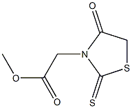 (4-Oxo-2-thioxothiazolidin-3-yl)acetic acid methyl ester Struktur