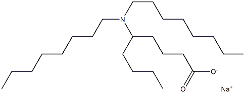 5-(Dioctylamino)nonanoic acid sodium salt Struktur