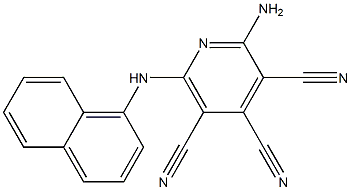 2-Amino-6-(1-naphtylamino)-3,4,5-pyridinetricarbonitrile Struktur