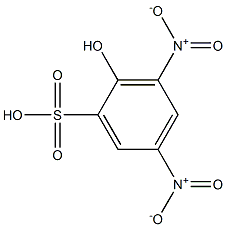 2-Hydroxy-3,5-dinitrobenzenesulfonic acid Struktur