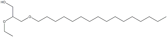 2-Ethoxy-3-hexadecyloxy-1-propanol Struktur