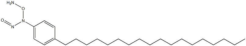 N-Aminiooxy-N-(4-octadecylphenyl)nitrosamine Struktur