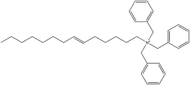 (6-Tetradecenyl)tribenzylaminium Struktur