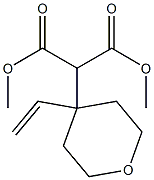 2-[(4-Ethenyltetrahydro-2H-pyran)-4-yl]malonic acid dimethyl ester Struktur