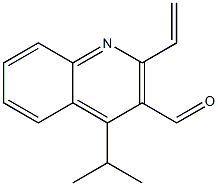 2-Vinyl-4-isopropylquinoline-3-carbaldehyde Struktur