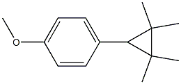 4-Methoxy-1-(2,2,3,3-tetramethylcyclopropyl)benzene Struktur