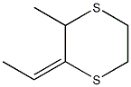 2-Ethylidene-3-methyl-1,4-dithiane Struktur