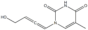 1-(4-Hydroxy-1,2-butadienyl)thymine Struktur