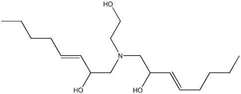 1,1'-[(2-Hydroxyethyl)imino]bis(3-octen-2-ol) Struktur