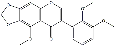 2',3',5-Trimethoxy-6,7-(methylenedioxy)isoflavone Struktur