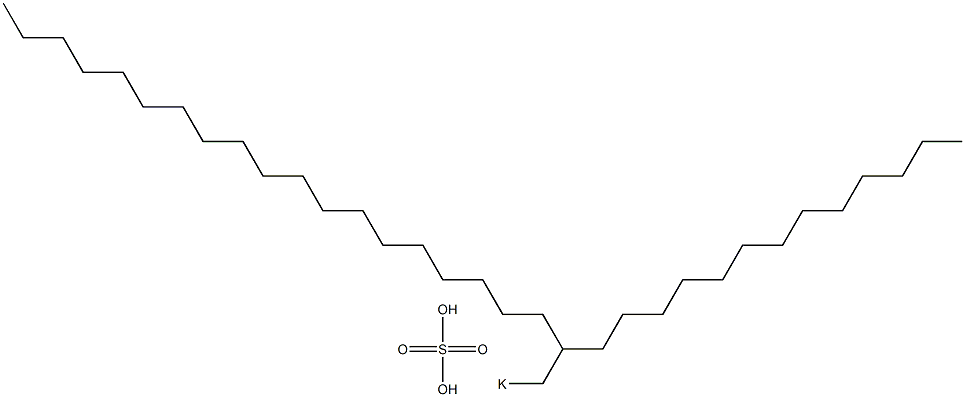 Sulfuric acid 2-tridecylhenicosyl=potassium salt Struktur