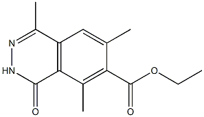 4,6,8-Trimethyl-1-oxo-1,2-dihydrophthalazine-7-carboxylic acid ethyl ester Struktur