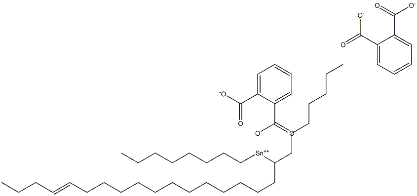 Bis[phthalic acid 1-(13-heptadecenyl)]dioctyltin(IV) salt Struktur