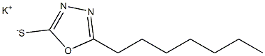 Potassium 5-heptyl-1,3,4-oxadiazol-2-ylthiolate Struktur