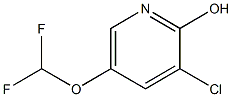 3-Chloro-5-difluoromethoxypyridin-2-ol Struktur