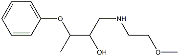 1-[(2-Methoxyethyl)amino]-3-phenoxy-2-butanol Struktur