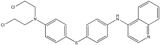 N-[4-[4-[Bis(2-chloroethyl)amino]phenylthio]phenyl]-4-quinolinamine Struktur