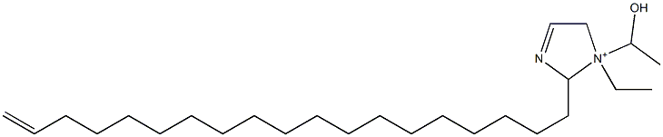 1-Ethyl-1-(1-hydroxyethyl)-2-(18-nonadecenyl)-3-imidazoline-1-ium Struktur