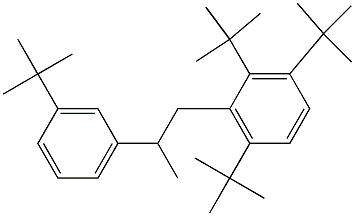 1-(2,3,6-Tri-tert-butylphenyl)-2-(3-tert-butylphenyl)propane Struktur