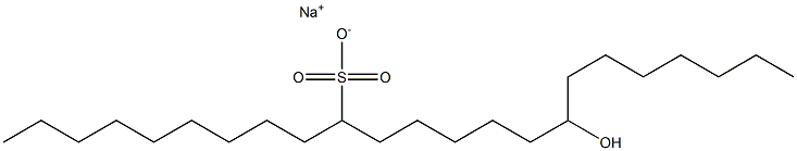 16-Hydroxytricosane-10-sulfonic acid sodium salt Struktur