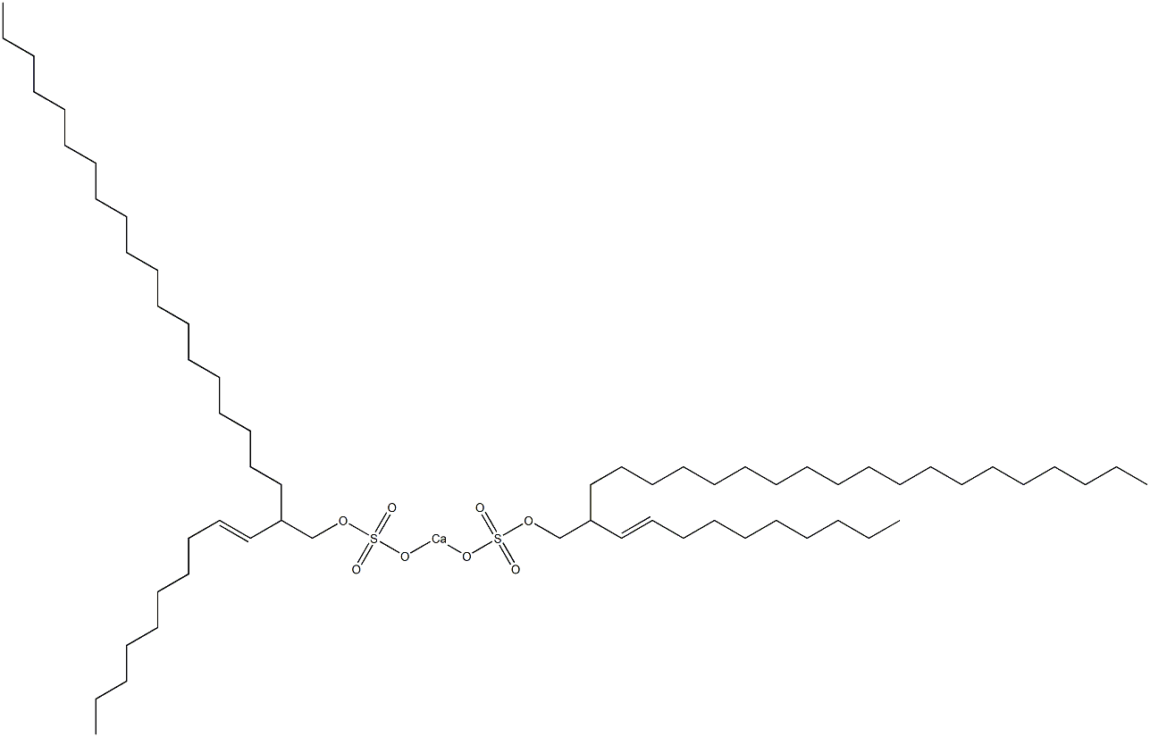 Bis[2-(1-decenyl)henicosyloxysulfonyloxy]calcium Struktur