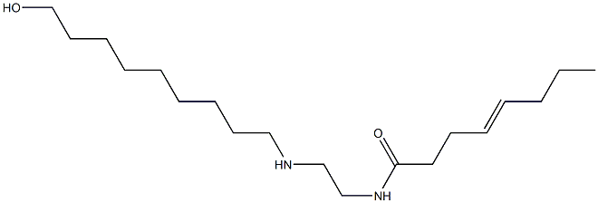 N-[2-[(9-Hydroxynonyl)amino]ethyl]-4-octenamide Struktur