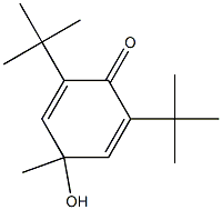 2,6-Di-tert-butyl-4-methyl-4-hydroxybenzene-1(4H)-one Struktur