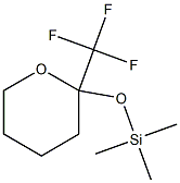 2-(Trifluoromethyl)-2-(trimethylsiloxy)tetrahydro-2H-pyran Struktur