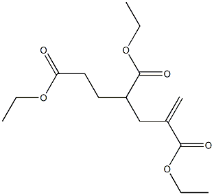 1-Hexene-2,4,6-tricarboxylic acid triethyl ester Struktur