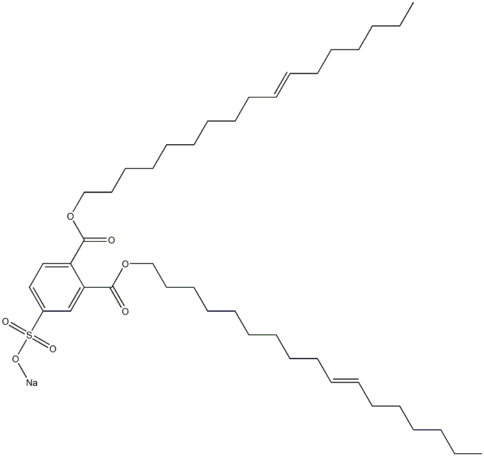 4-(Sodiosulfo)phthalic acid di(10-heptadecenyl) ester Struktur