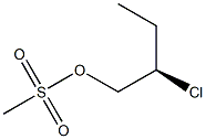 (+)-Methanesulfonic acid (R)-2-chlorobutyl ester Struktur