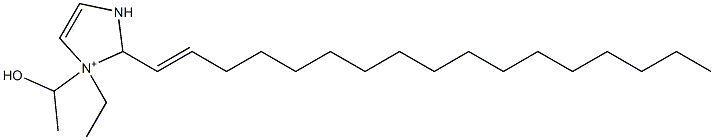 1-Ethyl-2-(1-heptadecenyl)-1-(1-hydroxyethyl)-4-imidazoline-1-ium Struktur