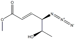 (2E,4R,5R)-4-Azido-5-hydroxy-2-hexenoic acid methyl ester Struktur