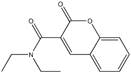 N,N-Diethyl-2-oxo-2H-1-benzopyran-3-carboxamide Struktur