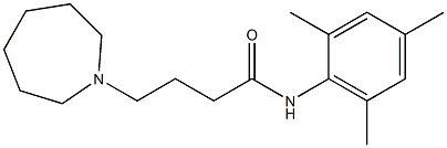 N-(2,4,6-Trimethylphenyl)-4-[(hexahydro-1H-azepin)-1-yl]butanamide Struktur