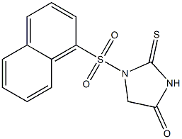 2-Thioxo-1-[[1-naphtyl]sulfonyl]imidazolidin-4-one Struktur