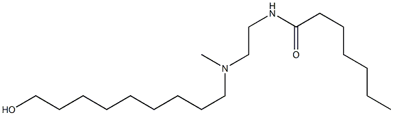 N-[2-[N-(9-Hydroxynonyl)-N-methylamino]ethyl]heptanamide Struktur