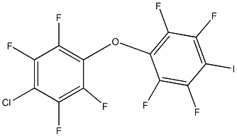 1-(4-Iodo-2,3,5,6-tetrafluorophenoxy)-4-chloro-2,3,5,6-tetrafluorobenzene Struktur