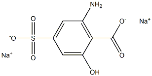 6-Amino-4-sulfosalicylic acid disodium salt Struktur