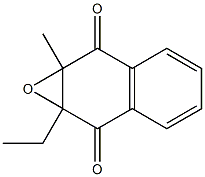 1a-Ethyl-7a-methyl-1a,7a-dihydronaphth[2,3-b]oxirene-2,7-dione Struktur