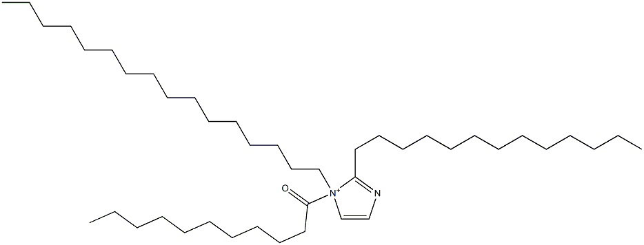 1-Hexadecyl-1-undecanoyl-2-tridecyl-1H-imidazol-1-ium Struktur