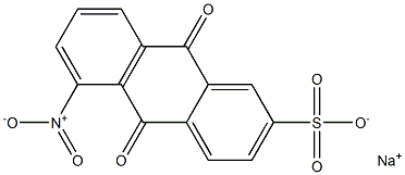 5-Nitro-9,10-dihydro-9,10-dioxoanthracene-2-sulfonic acid sodium salt Struktur