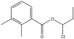 2,3-Dimethylbenzenecarboxylic acid 1-chloropropyl ester Struktur