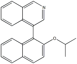 4-[2-(Isopropyloxy)-1-naphtyl]isoquinoline Struktur