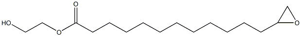 13,14-Epoxymyristic acid 2-hydroxyethyl ester Struktur