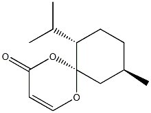 (6S,7S,10R)-7-Isopropyl-10-methyl-1,5-dioxaspiro[5.5]undec-2-en-4-one Struktur