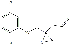 2,5-Dichlorophenyl 2-allylglycidyl ether Struktur