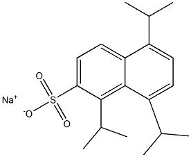 1,5,8-Triisopropyl-2-naphthalenesulfonic acid sodium salt Struktur